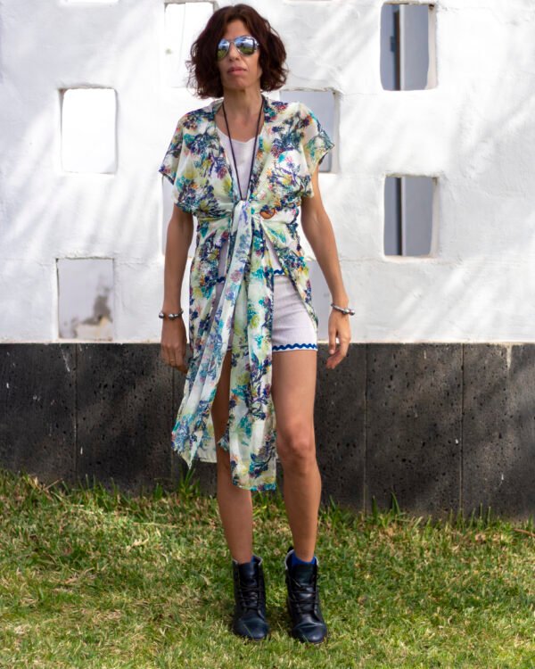 Kimono flores azules - Image 3