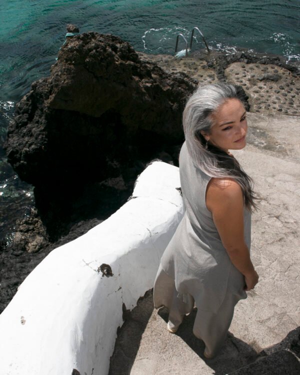Vestido gris plata - Image 3